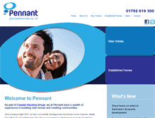 Tablet Screenshot of pennanthomes.co.uk